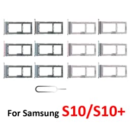 For Samsung S10 G973F G973 Phone New SIM Card Tray Housing Micro SD Card Holder Pocket For S10 Plus S10+ G975F G975