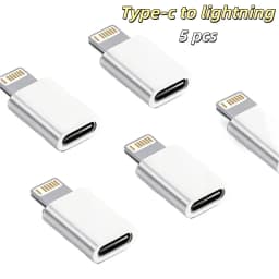 5‑Pack Type‑C Female To Lightning Male Charging Adapter Converter For Phone 14‑11 Series iPad AirPods