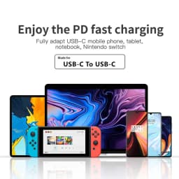 C to C 100W USB C to USB C PD Cable for iPhone 15 Pro Max iPad 10 MacBook Huawei Xiaomi Type C to Type C PD Fast Charging Cable