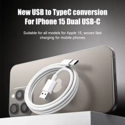 1-3Pcs 120W USB C Phone Cable For iPhone 16 15 17 Pro Max Plus Fast Charging Type-C Charge Braided Cables USB to Type C Data Lin
