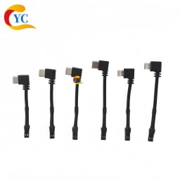 Magnetic Backplate Phone Holder Type-C Adapter 90-Degree Angled Charging Cable USB Plug Fast Charging Connector with Customizable Length