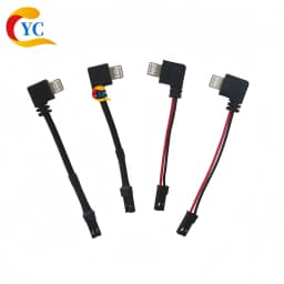 Magnetic Backplate Phone Holder Type-C Adapter 90-Degree Angled Charging Cable USB Plug Fast Charging Connector with Customizable Length