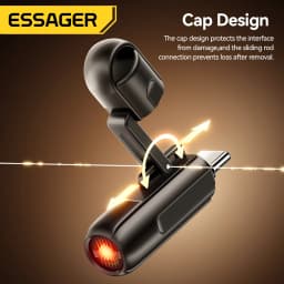 Essager 2 In 1 Type-C Cigarette Lighter Mobile Air Blowing Lighter Can Be Carried On The Plane Outdoor Safety USB-C Mini Lighter