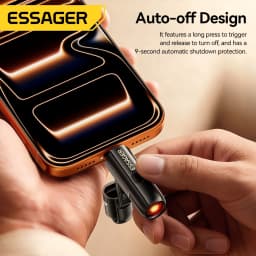 Essager 2 In 1 Type-C Cigarette Lighter Mobile Air Blowing Lighter Can Be Carried On The Plane Outdoor Safety USB-C Mini Lighter