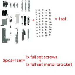 1set Full Screws + Inner Metal Bracket Holder For iPhone 5S SE 6 6S 7 8 Plus X XR XSMAX 11 Pro Max Inside Small Iron Parts1set