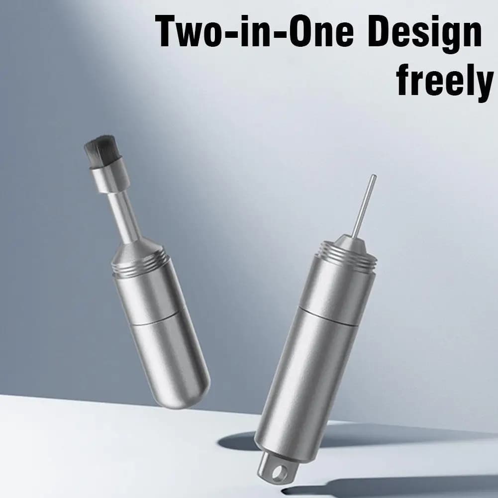 Mobile Phone Card Removal Aluminum Alloy Sim Card Tray Pin Eject Removal Tool 2-in-1 Cleaner Portable Keychain For Mobile Phones