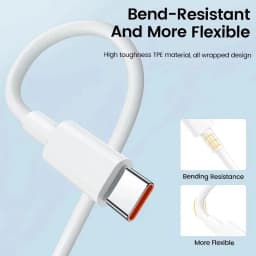 6A 67W Type C USB Fast Charge Cable For Xiaomi 11 12 13T Redmi Note 11T 12T 13 POCO X6 Turbo Charging Data Cable With Retail Box