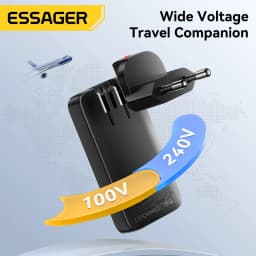 Essager Ultra Thin 65W GaN Travel Charger Quick Charge 4.0 PD3.0 PPS Portable Type C Charger For iPhone Samsung Macbook Laptop