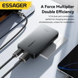 Essager Ultra Thin 65W GaN Travel Charger Quick Charge 4.0 PD3.0 PPS Portable Type C Charger For iPhone Samsung Macbook Laptop