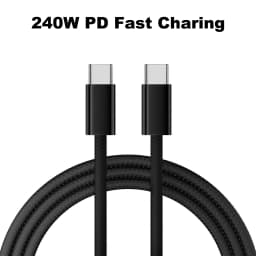 USB C to USB C Wire,240W Braided Charger Cord,Fast Charging Cable for iPhone 17/16/15,Samsung Galaxy S25/S24