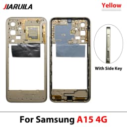 NEW For Samsung A15 4G A155 A15 5G A156 Middle Frame Housing Frame Panel Rear Housing Case Panel Replacement Part