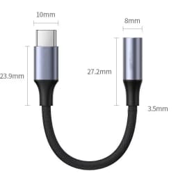 USB Type C To 3.5 Jack Earphone Adapter USB-C 3 5mm Audio Cable Converter For IPhone 15 15 Pro MAX Samsung Galaxy Huawei Xiaomi