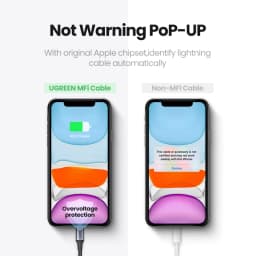 UGREEN MFi USB Cable for iPhone 14 13 12 Pro Max 2.4A Fast Charging Lightning Cable for iPad Mini Phone Data Cable