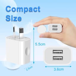 1/3/5/10pcs Universal 5V 2.1A Charger AU Plug Adapter Cell Phones Dual Port Power Plug Standard Wall Adapter For Mobile Phone