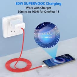 80W Super VOOC EU Fast Charger Type C Cable For OnePlus 9 9R 10 Pro 11 12 13 Nord CE 3 4 Lite 5 N200 N300 OPPO Realme USB Cables