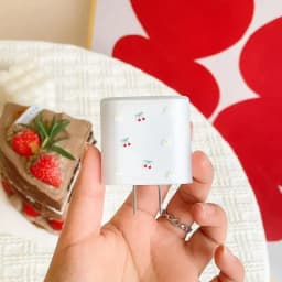 Cherry Frosted Cable Charger Protector Cover For IPhone IPad 18W 20W Original Charger New Data Line Spiral Winder Protective