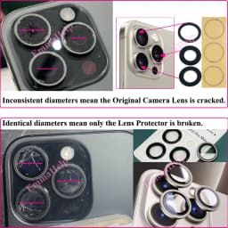 10x Rear Camera Glass Lens Replacement for iPhone 17 Pro Max 17 Air 16 15 Plus 14 13 12ProMax Back Camera Cover Lens Repair Part
