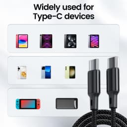 60W 30cm Short USB C To Type C Cable Fast Charging Data Cable For IPhone15 16 Samsung Power Bank 25cm USBA To Type C/Micro Cable