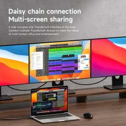 Hagibis TBT5 Cable Up to 120Gbps Bandwidth Boost 240W Charging 80Gbps Data 16K/8K Compatible with Thunderbolt 4 USB C Cable
