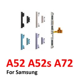 Phone Power Volume Button For Samsung Galaxy A52 A52s A72 LTE 5G New On Off Up Down External Key Internal Flex Cable Parts