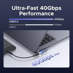 UGREEN USB-C Fmale to USB-C Male Adapter 2PCS Right Angle Support 240W Fast Charging & 40Gbps For Macbook Ipad Phone