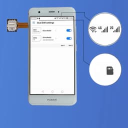 Universal DIY Android Phone TF Dual SIM Card Adapter Nano Cato Hybrid Sim Slot For Micro SD Extender