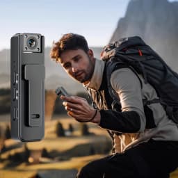 Mini A9 Handheld Camera 1080P HD Infrared Night Vision Back Clip Camera Recorder Outdoor Sports Riding Handheld Camera