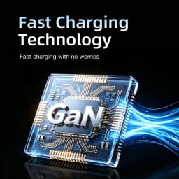 USB Type C GaN Charger Ai Display 10 in 1 Desktop Power Station Fast PD Charge For iPhone 17 Pro Max MacBook Air