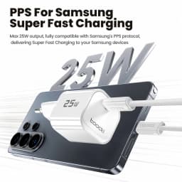 Toocki 25W GaN Charger USB C QC3.0 PD3.0 PPS Fast Charging for iPhone 18 17 16 Pro Max Samsung S25 S26 Fast Type C Charger