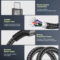 8K USB C Extension Cable Type C Extender Compatible For Thunderbolt 4/3 USB4.0/3.2/3.1 Fast Charging for MacBook Laptop Huawei