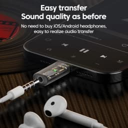 DAC USB Type C To 3.5MM Headphone Adapter USB C Male to 3.5 Jack Audio Converter for iPhone 15 Samsung Support Voice Call U Disk