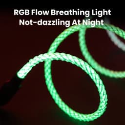 100W Fast Charging RGB Cable Breathing Light 66W Type C USB C Data Cable For Samsung Huawei Macbook 30W Quick Charge For Xiaomi