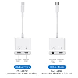 Type C To 3.5mm Headphone Jack OTG Adapter For iPhone 15 Pro Fast Charger For Samsung Xiaomi One Plus USB C Connector Aux Cable