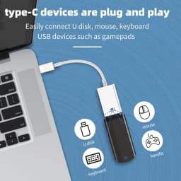 USB-C To USB-A3.0 Adapter with Charging TYPE-C OTG Adapter OTG Cable Type-C Splitter USB Female Adapter OTG For Mouse Keyboard