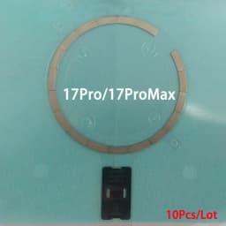 10Pcs Wireless Charging Magnet Module For iPhone 17 Pro Air 12 13 Mini 14 15 Plus 16 Pro Max Back Housing Magnetic Metal Ring