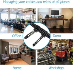 Adjustable Cable Organizer Wire Winder Clip Earphone Holder Self Adhesive Mouse Keyboard Cord Management USB Charger Protector