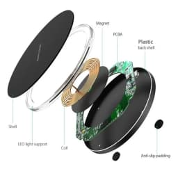 40W Fast Wireless Charging Stand, Universal Qi Charger Dock for iPhone 17-11 Series, Samsung S24/S23/S22/S21, Xiaomi, Huawei