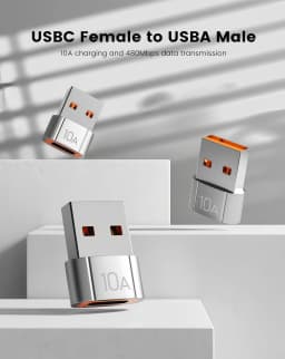 OTG USB 3.0 To Type C Adapter LED USB Female To Type C Male Fast Charging Adapter Connector