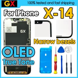 180daysWarranty GX OLED For iPhone X 13 11 12 Pro 12Pro Max Screen Replacement Display Digitizer Assembly For iPhone 14 Plus LCD