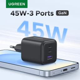 UGREEN 45W/30W/25W/20W GaN Charger PD3.0 PPS QC3.0 USB C Fast Charger For Samsung S26 iPhone 18 17 16 Pro Max iPad Xiaomi Tablet
