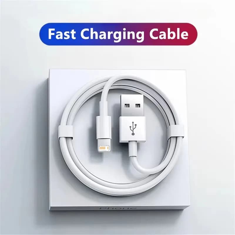 Fast Charging USB Cable 1m 2m 3m for iPhone 11 12 13 Pro X XR XS Max 6S 7 8 14 Plus SE iPad Air 2 3 USB Data Cord Charger Cable