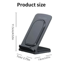 Wireless Charger Stand Desktop Phone Holder For iPhone 17~12 Samsung S25 S24 Xiaomi Fast Charging Station Smartphone Charge Dock