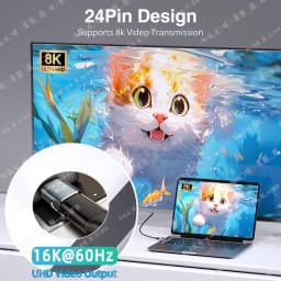 USB4 Thunderbolt 5 Magnetic USB C To Type C Adapter PD 240W 80Gbps Fast Charging Magnet Charge Converter Cable 8K@60Hz Adaptor