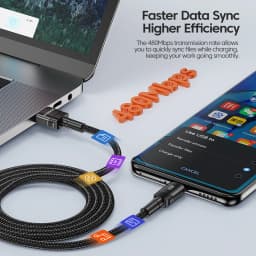 Toocki USB Type C Cable 100W Fast Charging Type C Charger Cord For Huawei Honor Xiaomi Realme Oppo Samsung USB C Data Cable Wire