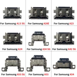 100 Pcs USB Charging Port Dock For Samsung A04E A04S A05 A05S A13 4G A13 5G A14 A145P A146B A20E A23 A24 A34 A42 A54 A53 5G