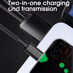 NNBILI 5A 2 in 1 Fast Charging Cable Y Splitter USB to Type C Micro USB Data Cord for Samsung Huawei Xiaomi Redmi Phones