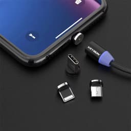 NNBILI LED Magnetic USB Cable Fast Charging Type C Cable Magnet Charger Data Charge Micro USB Cable Mobile Phone Cable USB Cord