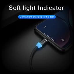 NNBILI LED Magnetic USB Cable Fast Charging Type C Cable Magnet Charger Data Charge Micro USB Cable Mobile Phone Cable USB Cord