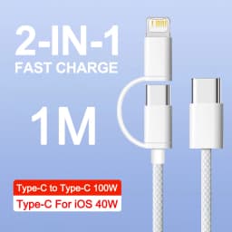 100W Weaving Fast Charging USB Cable For Apple iPhone 14 13 12 11 17 Air 15 16 Pro Max Plus Type C Date Cable Phone Accessories