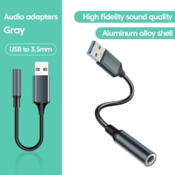 Olaf USB to 3.5mm Audio Jack Adapter USB to 3.5mm Headset/Microphone USB to 3.5 Jack Adapter External Stereo Sound Card For PC